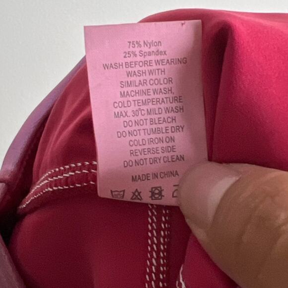 Zyia Active Luxe Pink Metallic leggings Women 6/8 - Picture 7 of 7